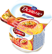 Вязкий йогурт Дольче Персик-Маракуйя 3,2% - компания FoodMaster