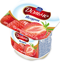 Вязкий йогурт Дольче Клубника 3,2% - компания FoodMaster