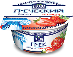 FoodMaster Греческий йогурт Клубника 7,2%. - компания FoodMaster