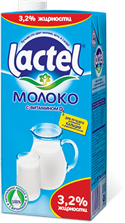 Lactel ФМ Молоко с витамином D 3,2% - компания FoodMaster