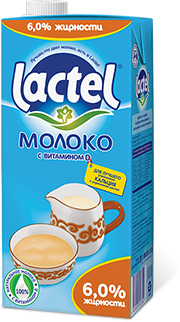 Lactel ФМ Молоко с витамином D 6% - компания FoodMaster