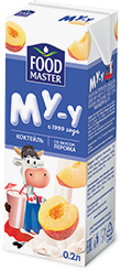 FoodMaster Молочный коктейль Му-у со вкусом персика 2,5% - компания FoodMaster