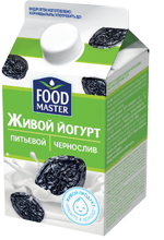 FoodMaster Живой Питьевой йогурт со вкусом Чернослива 2% (0.45) - компания FoodMaster