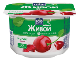 FoodMaster Живой Вязкий йогурт Вишня 1,5% - компания FoodMaster