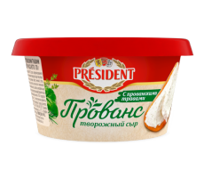 Сыр-мусс творожный President Прованс с прованскими травами 60% - компания FoodMaster