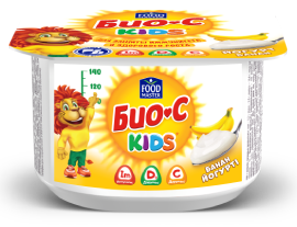 БИО-C KIDS ложковой йогурт Банан 2,5% - компания FoodMaster