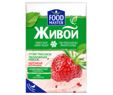 FoodMaster Живой творожная масса со вкусом клубники 18% - компания FoodMaster