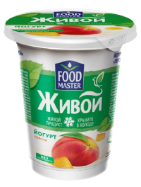 FoodMaster Живой вязкий йогурт со вкусом персика 1,5% - компания FoodMaster