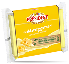 Сыр плавленый President "Мааздам" ломтевой 40% - компания FoodMaster