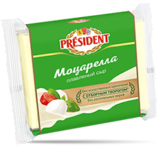 Сыр плавленый President "Моцарелла" ломтевой 40% - компания FoodMaster