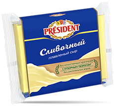 Сыр плавленый President Сливочный ломтевой 40% - компания FoodMaster