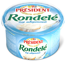 Сыр свежий President Ронделе 70% - компания FoodMaster