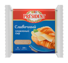 Сыр плавленый President Сливочный ломтевой 40% - компания FoodMaster