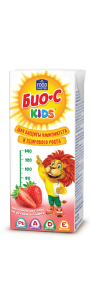 БИО-C KIDS молочный коктейль Клубника 2,5% - компания FoodMaster
