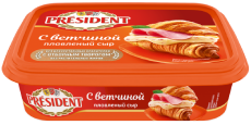 Сыр плавленый President с ветчиной 45% - компания FoodMaster