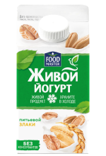 FoodMaster Живой Питьевой йогурт со вкусом злаков 2% - компания FoodMaster